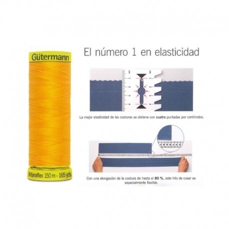 HILO ELÁSTICO MARAFLEX GÜTERMANN 150M
